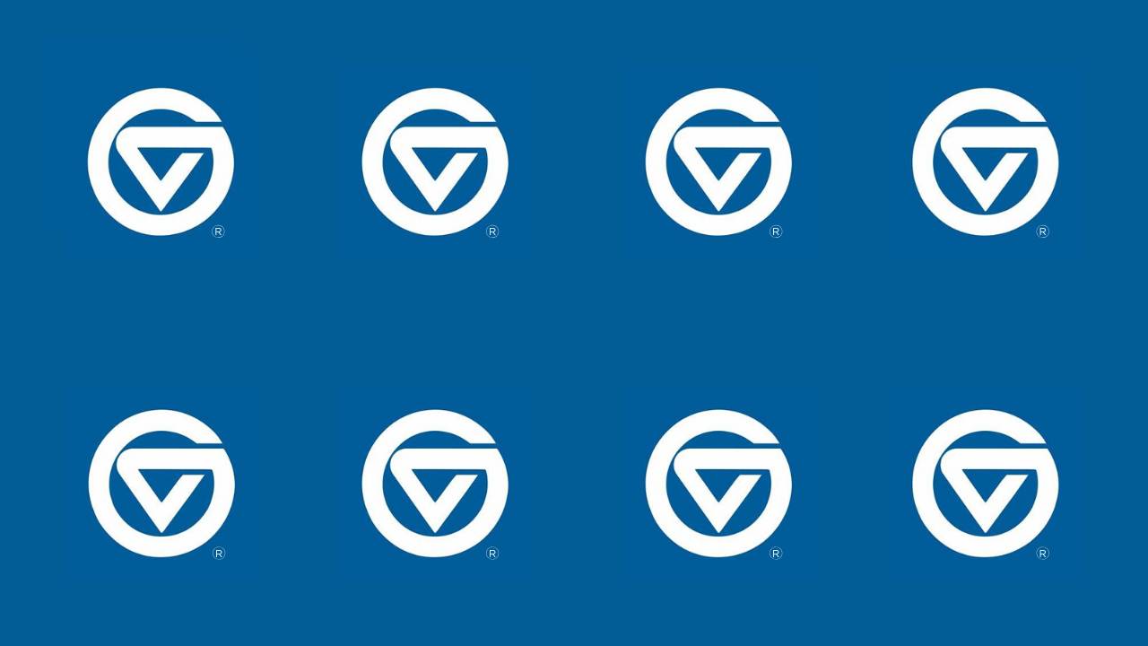 Zoom Background 3 - GVSU Circle GV Logo